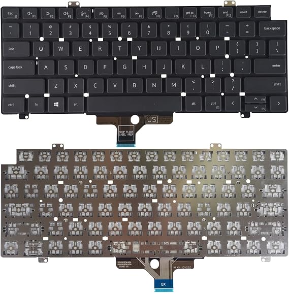 Replacement Keyboard Compatible with Dell Latitude 5420 5421 5430 7420 7520 2021 Series Laptop Without Backlit