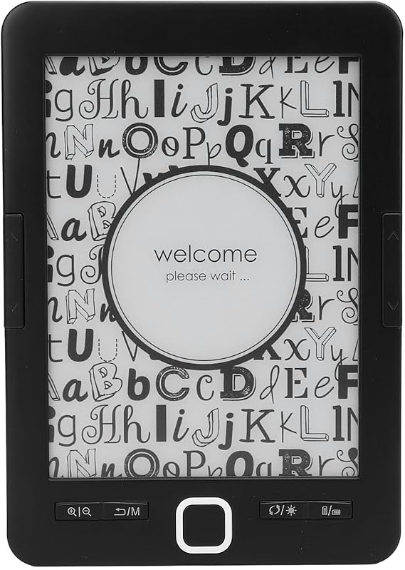 6 Inch E Book Reader, Compact and Lightweight E Reader, Electric Book Reader with 8G Storage, Adjustable Brightness Ink Screen Book Reader for Commuting Travel