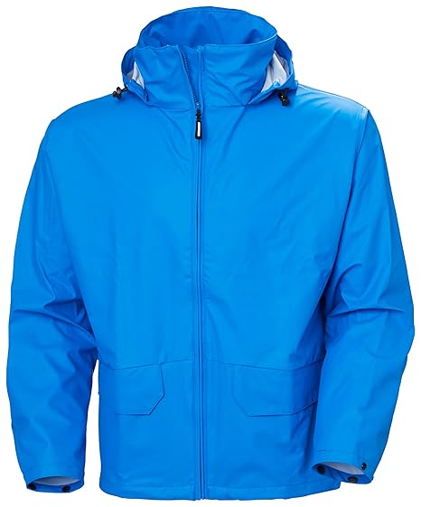 Helly Hansen Workwear Men's Voss Rain Jacket – Waterproof Windproof Workwear Shell