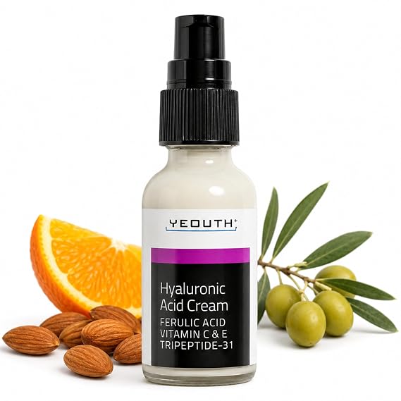 YEOUTH Hyaluronic Acid Cream for Visibly Hydrated, Plumper-Looking Skin