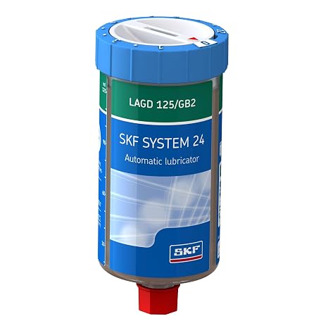 SKF LAGD 125/GB2 Automatic Grease Lubricator, System 24, Disposable, 125mL LGGB2 Multi-Purpose Grease