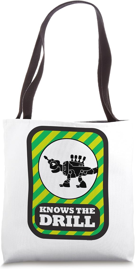 DinoTrux: Knows The Drill Tote Bag