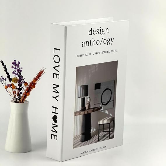 Bak Gel Al Kitap Görünümlü Dekoratif Kutu, Iskandinav Tarzı Kitap Şeklinde Saklama Kutusu, Ev Dekorasyonu, Modern Ev Dekorasyon love my home