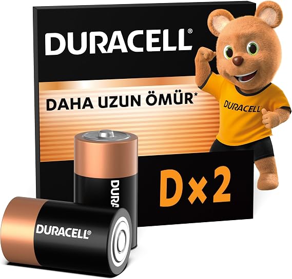 DURACELL BASIC Alkalin D Pil (2’li Paket)