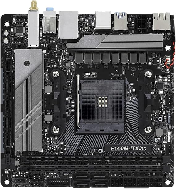 Motherboards Fit for ASRock B550M-ITX/AC Motherboard Support Ryzen 7 5800x 5700x 5700x3D 5600G PRO 4750G CPU DDR4 PCIe 4.0 ITX AM4