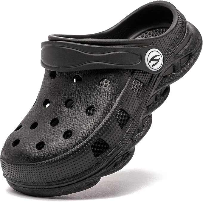 HOBIBEAR Boys and Girls Classic Graphic Garden Clogs Slip on Water Shoes(Toddler/Little Kids/Big Kids)