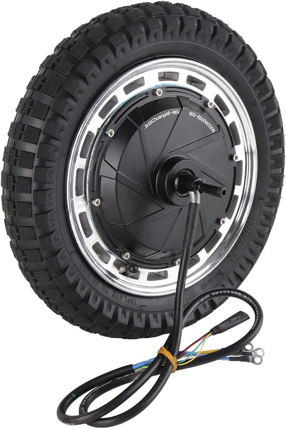 Tbest 12 Inch Wheel Hub Motor Assembly High Performance 48V 96V 800W 6500W Electric Drive Kit for Motorcycles Off Road Vehicles