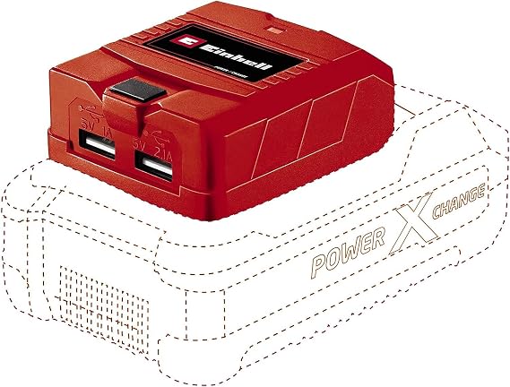 Einhell Akülü Mobil USB Şarj Cihazı TC-CP 18 Li USB-Solo Power X-Change (18 V PXC aküler için, akıllı telefon, tablet vb. şarj edebilme, 2 USB çıkışı, akü dahil değildir) - 4514120
