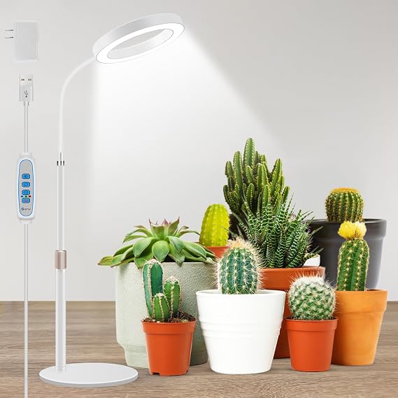 Aumtrly Desk Grow Light Full Spectrum with Base for Indoor Plants Growing [Energy Class F]
