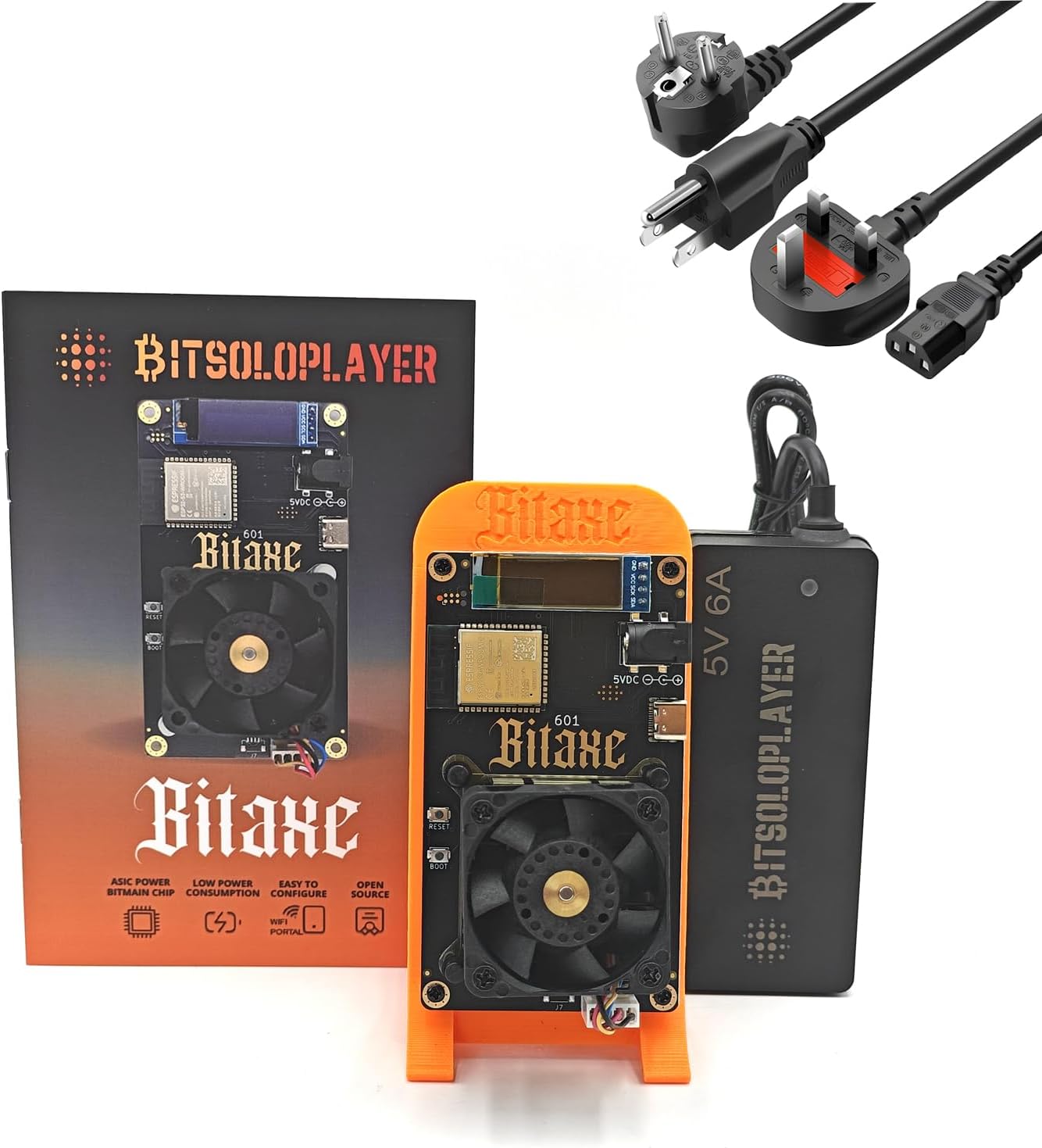 New Bitcoins Miner 1.2THs BTC Miner 601 Bitaxe Gamma BM1370 Asic Chip 2.4G WiFi 18WTH Crypto Miner Solo Lottery with Low Power Asic Bitcoins Mining Machine with PSU Silent Home Use