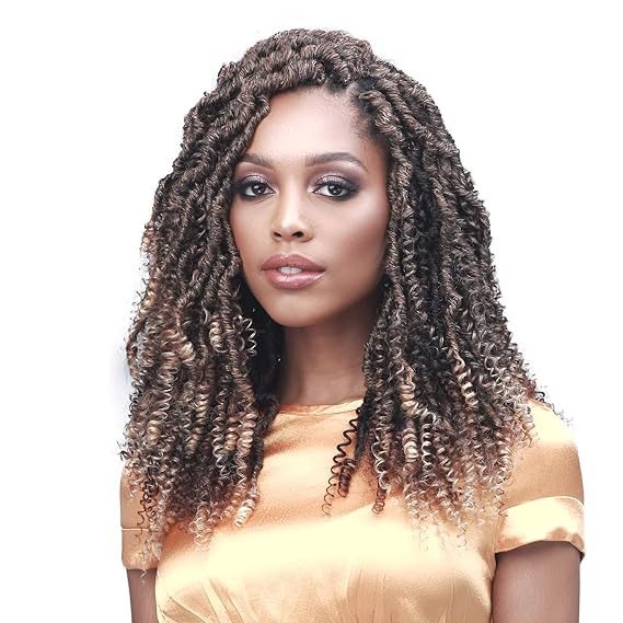 Boobi Boss Crochet Braids Nu Locs 2X Water Curl Boho Style 14" (1 Pack, 2)