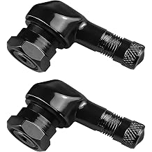 2PCs 90 Degree Angled Motor Bike Tyre Valve Stems,11.3mm Diameter CNC Motorcycle Tire Valve Stem,Tubeless Tire Valve Cover Adapter,Universal Alloy Valves Air Stems for Car Motorcycle Bike Scooter