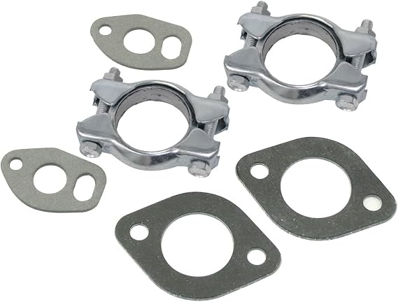 EMPI Engine Exhaust Muffler Clamp Kit, Compatible With Air-Cooled Bug 1200-1600cc, #3394