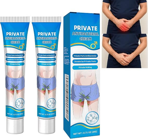 2pcs Jock Itch Cream Antifungal, Antifungal Cream for Private Parts, Anti Itch Cream for Men and Women, Helps Relieve Fungal Infections and Itching, 20g
