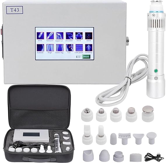 Shockwave Therapy Machine, Focused Shockwave Therapy Device, With 14 Probes, Energy Adjustment: 5-250mj, Frequency Adjustment: 1-16 hz, Pain Relief Silver
