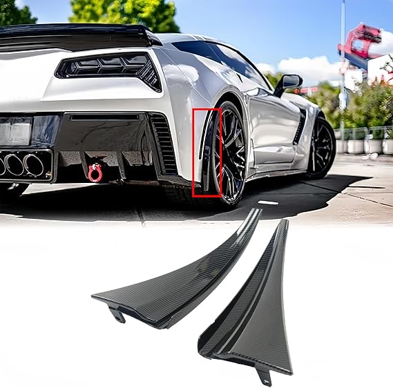 Rear Splash Guards Mud Flaps for Chevrolet Corvette C7 2014-2019 All Models