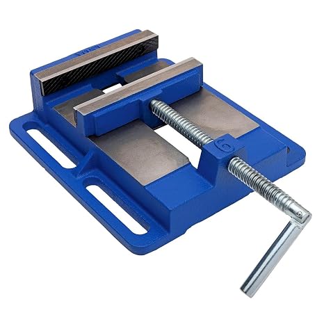 Yost Vises LDPV-6 Drill Press Vise | 6 Inch Jaw Width Portable Vise | Blue
