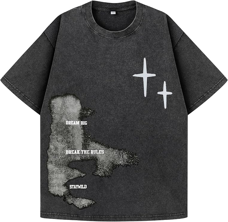 Oversized Tshirts for Men Graphic Tees Y2K Vintage Shirts