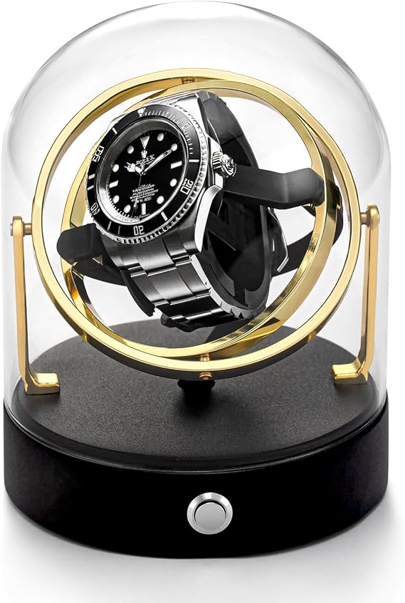 Orbit Single Watch Winder for Mechanical Watch Quiet Motor Fit Lady Man for Rolex and Most