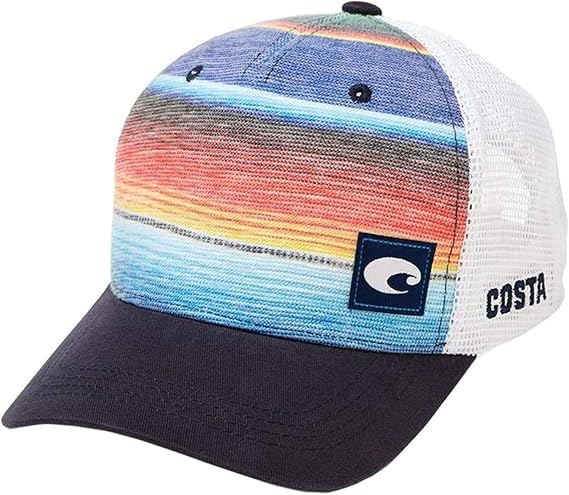 Costa Del Mar mens Costa Baja Stripe Trucker