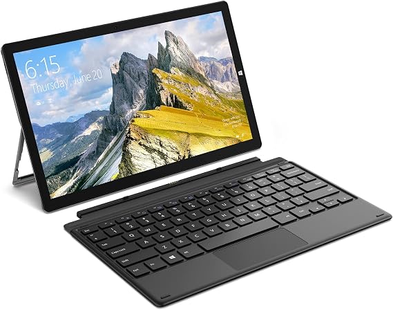 TECLAST X16 2 in 1 Laptop, 11.6'' Tablet PC wth Keyboard, Windows 10 Tablet with Multi-Angle Kickstand, Convertible Laptop, 6GB RAM 128GB ROM, Intel N4020 CPU, 2.4G+5G WiFi, Bluetooth 4.2, Mini HDMI