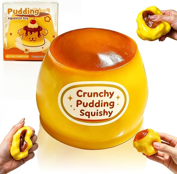 Crunchy Squishy, Crunchy Pudding Squishy Slow Rising Squishy Toys