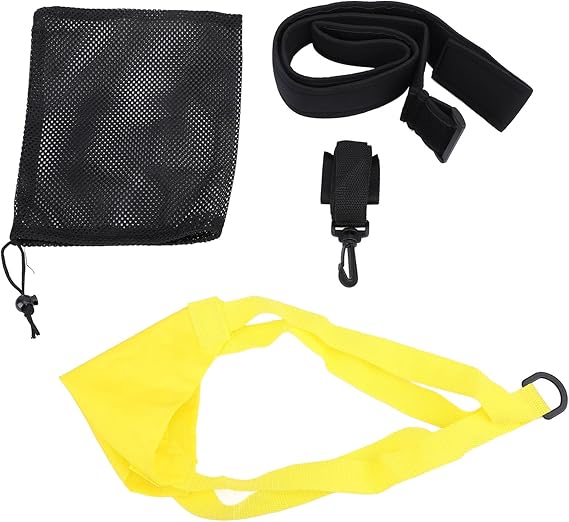 Swim Parachute, Portable Swimming Resistance Training Belt Set, Professional Swim Resistance Belt, Swim Training Equipment for Kids Adults