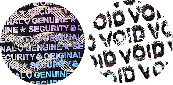 500pcs Security Seal with Silver Hologram and VOID Function - Serial Numbers & Counterfeit Protection ​ (Dia.0.5 Inch Round)