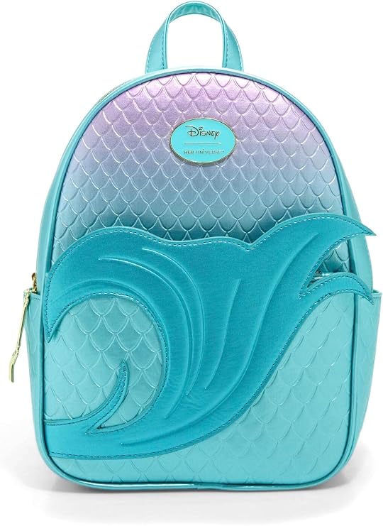 Her Universe Disney The Little Mermaid Ombre Scales Mini Backpack GREEN NONE