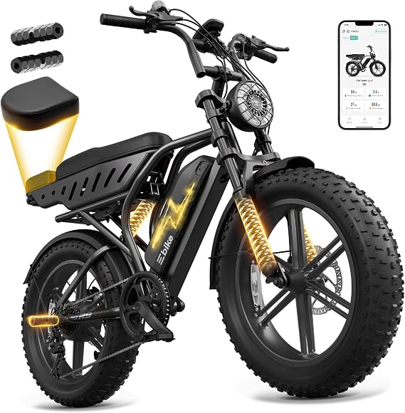 TST Electric Bike for Adults, 48V 15Ah Battery for Urban Cycling, 65 Miles