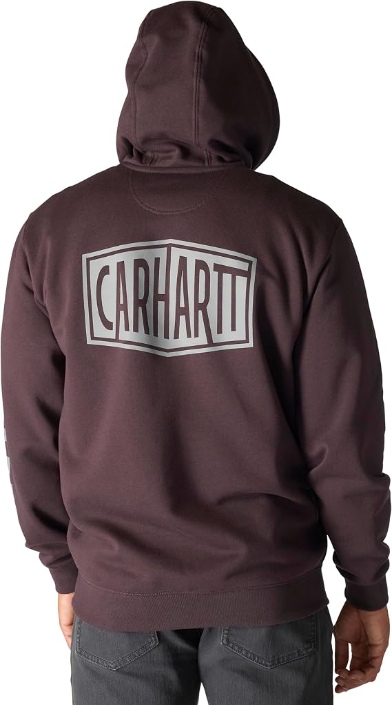 Carhartt Men's Rain Defender Loose Fit Midweight Logo Graphic Sweatshirt