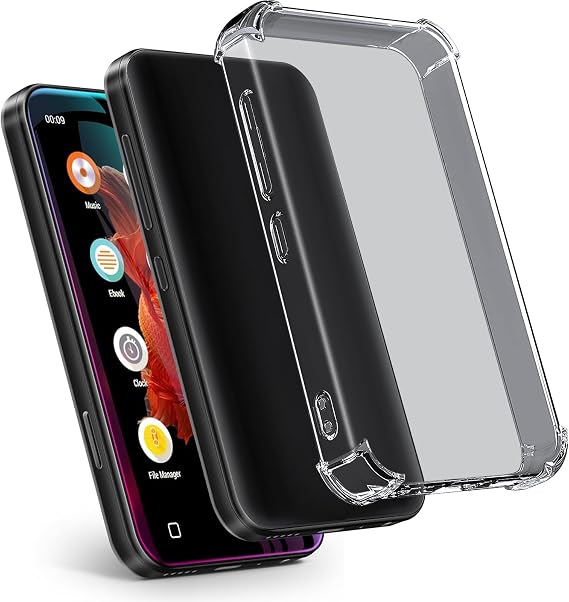 Case for innioasis G1 G3 Mp3 Player,TPU Clear Cover for Mp3 Player Anti-Scratch Shock Absorption 4.0 inch Case Crystal Clear.