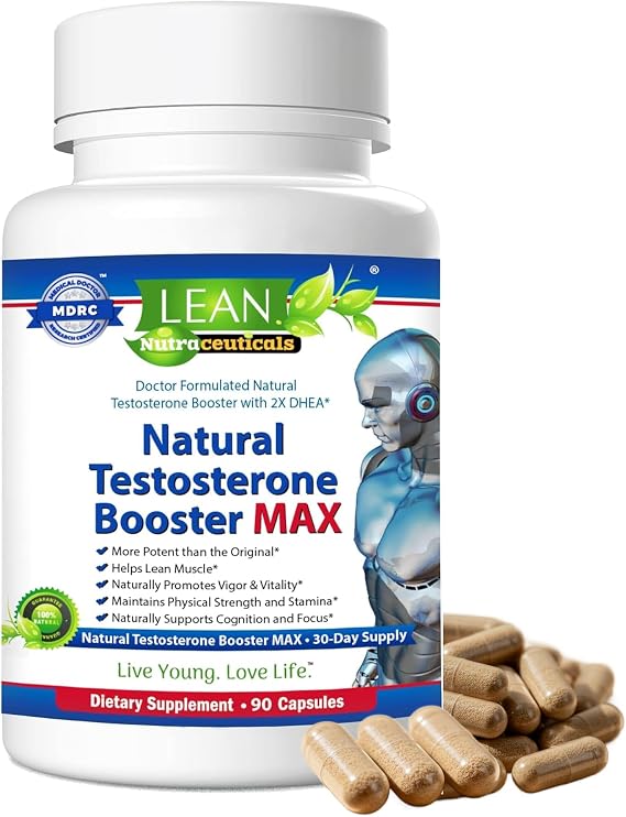 Testosterone Booster for Men, Tongkat Ali DHEA Boron L-arginine Hornygoatweed Zinc Male Enhancing Supplement, Max Libido Muscle Builder Workout Energy Pill w/ Tribulus Terrestris Maca Root, 90 Capsule