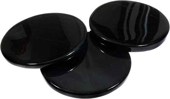 CrystalAge Black Obsidian Scrying Mirror - Medium