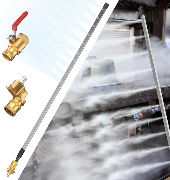 39" Radiator Cleaning Wand, 4500 PSI High Pressure Power Washer Tool, Stainless Steel Radiator Flusher with 180 Swivel Nozzle, Clears Debris Fast, for Car, Truck & Heavy Equipment