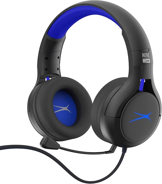 Premier Accessory Group Gaming Headset for Xbox One Surround Sound Altec Lansing Game Headphones Noise Cancelling Mic AL6000, Xbox Green Playstation Blue RGB Black