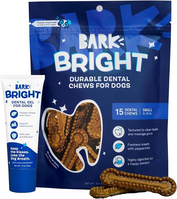 BarkBox Bright Durable Dental Care Kit - for Small Breeds (Up to 25 lbs)