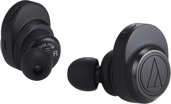 Audio-Technica ATH-CKR7TW True Wireless In-Ear Headphones, Black