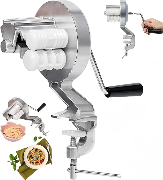 Manual Pasta Machine, Stainless Steel Pasta Maker, Pasta Maker, Pasta Roller, Pasta Maker Machine, Manual Noodle Making Press Machine