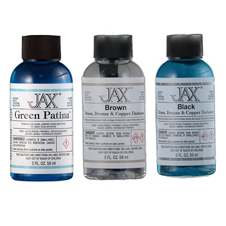 JAX Green Patina, Brown Darkener and Black Darkener Bundle