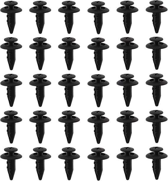 30pcsTrim Clips Panel Bumper Wheel Arch Lining Door 6-7mm Holes for FORD Fiesta II/III/IV/V/V Van 96SG16K262 1007932 W703915SSYYB6