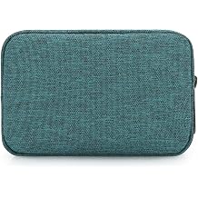 DOB SECHS Waterproof Canvas Mini Travel Makeup Carrying Case Wash Bags Cosmetic Bag Portable Electronics Accessories Organizer Wash Gym Shaving Bag, Green