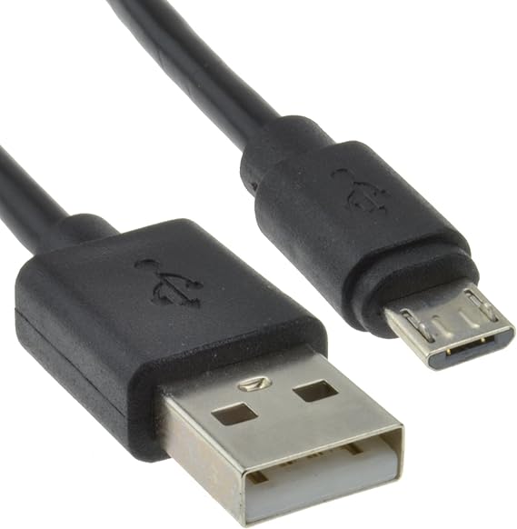 kenable USB 2.0 A to Micro B Data and Charging Cable 24AWG High Grade Copper Fast Charge Lead 1.2m Black