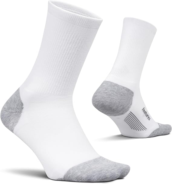 Feetures Elite Max Cushion Mini Crew - Running Socks for Cycling, Walking & Everyday Use