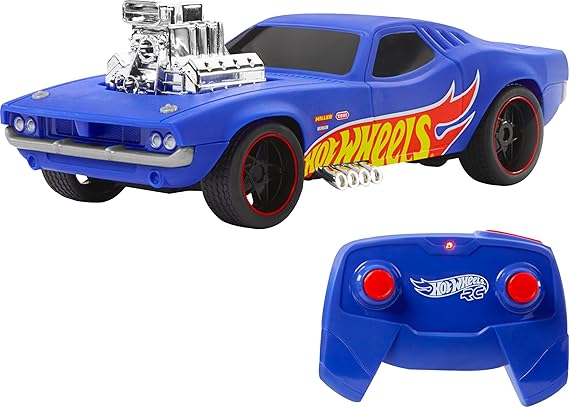 Hot Wheels 1:16 Scale RC Rodger Dodger Toy Car, Special 50th Anniversary Edition Remote Control Vehicle