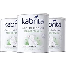 Kabrita Goat Milk Toddler Formula - Easy to Digest Baby Formula 12-24 Months - Contains Vitamin C, D, Iron, DHA, Non-GMO - Gentle on Sensitive Tummies - Formula Supporting Gut Health & Sleep - 14Oz Pack of 3