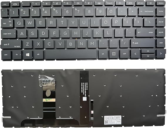 Laptop Replacement US Layout with Backlight Keyboard for HP ProBook 440 G8 445 G8 445R G8 ZBook Create G7 64 0G7 640 G8 645 G8 M23770-001 M23769-001 4BX8QTA00A0 M23769-001HSN-Q27C HSN-Q31C