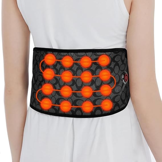 UTK Cordless Far Infrared Heating Pad for Back, Wireless Heating Belt for Waist, Lumbar, Abdomen, Electric 3 Heat Settings Up to 149F,Natural Jade for Lower Back | Far Infrared Warmth, 3 Temperature Levels Up to 149F, Adjustable Heat Wrap for Home, Relaxation & Daily Use