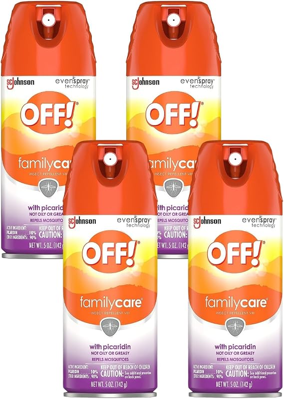 OFF! Family Care Picaridin Aerosol, 5 Ounce (Pack of 4)