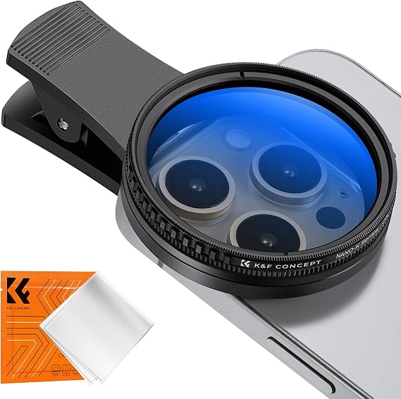 K&F CONCEPT CPL Filter for iPhone, 52mm Polarizing for iPhone Lens